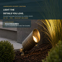 Solid Brass 12V Acorn Spotlight